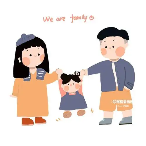 你们要的一家三口头像来啦女孩版