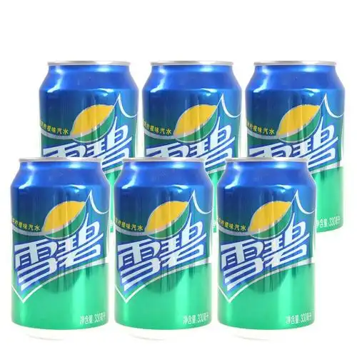 雪碧( sprite )柠檬味 汽水 碳酸饮料 330ml*6 碳酸饮料听装