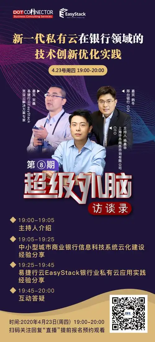 《超级外脑》访谈录第八期预告||新一代私有云在银行领域的技术创新