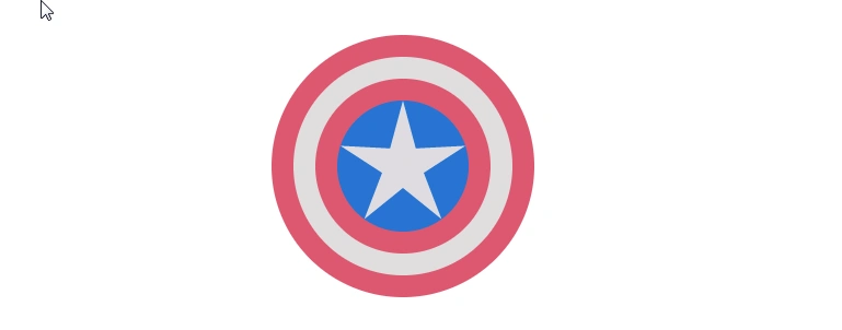 画一波五角星: 美国队长图标