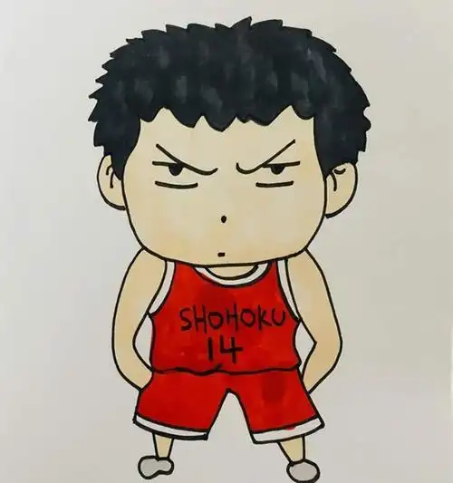 q版平头男生简笔画