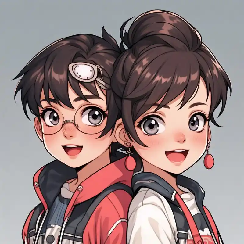 姐弟头像|一萌一酷90太酷啦99