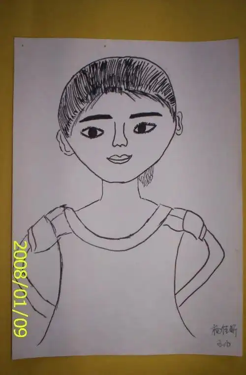 人物肖像简笔画幼儿