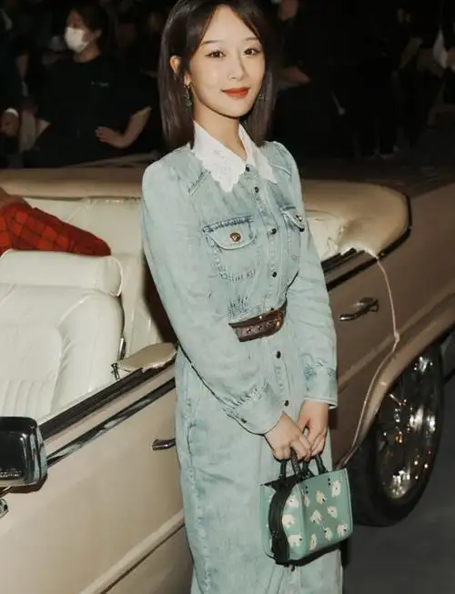 品牌代言人杨紫出席大秀