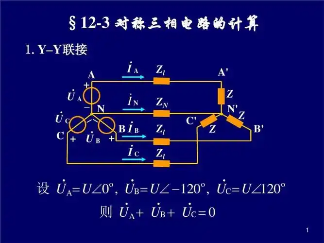 对称三相电路计算 不对称三相电路概念  三相电路功率资料.ppt