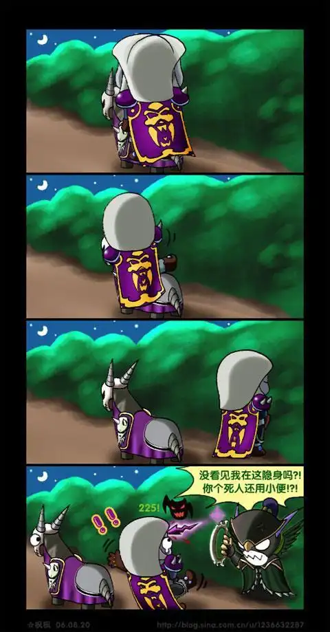 组图:玩家原创《魔兽争霸》四格漫画