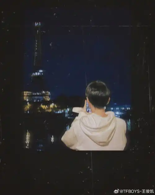 王俊凯巴黎游客照