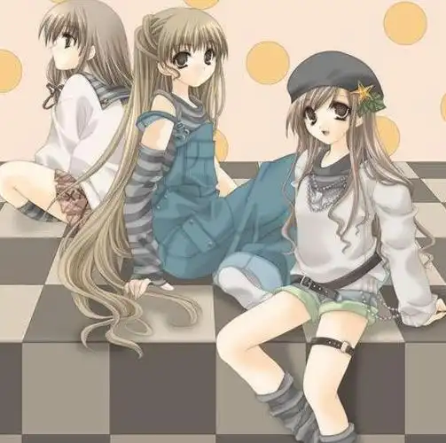 类似这样的图片:漫画 三人 闺蜜.注意,三人在一张图片上!多发些.谢谢!