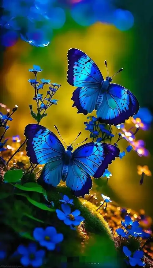 蝴蝶壁纸,飘舞于花间叶隙,点缀如诗如画的大自然