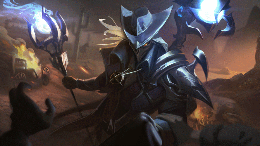 西部魔影维克托原画草稿:添加了亿点点皮肤光泽和细节