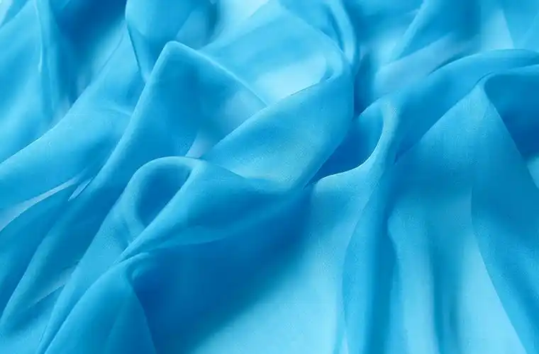 湖蓝色丝巾女春秋季百搭纯色真丝丝巾长款桑蚕丝围巾薄款冬天披肩