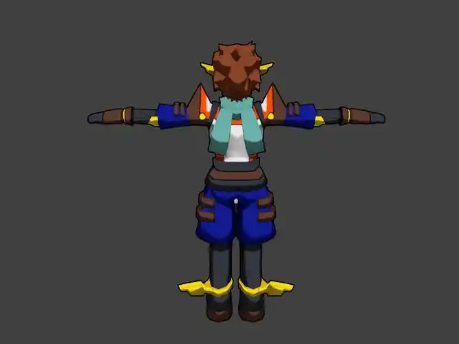 角色扮演英雄m&f royalty-free 3d model - preview no. 6