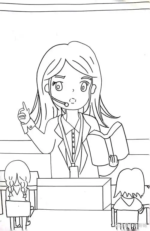 教师节绘画 你们猜一下我画的哪一科老师?