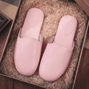 日式春秋季真皮家居拖鞋高档卧室内防滑居家牛皮地板拖鞋包头男女