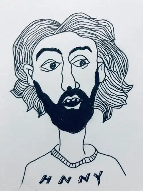 今日份线条人物打卡