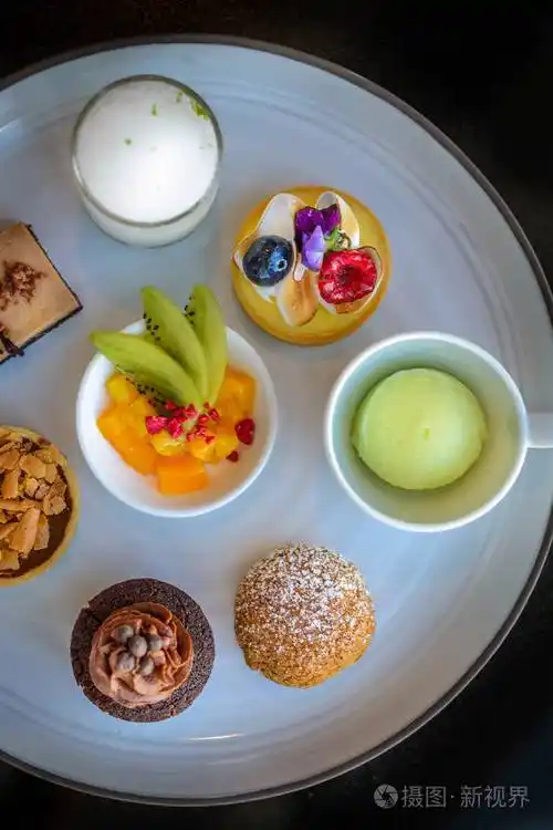 下午茶和糕点甜点糖果套餐