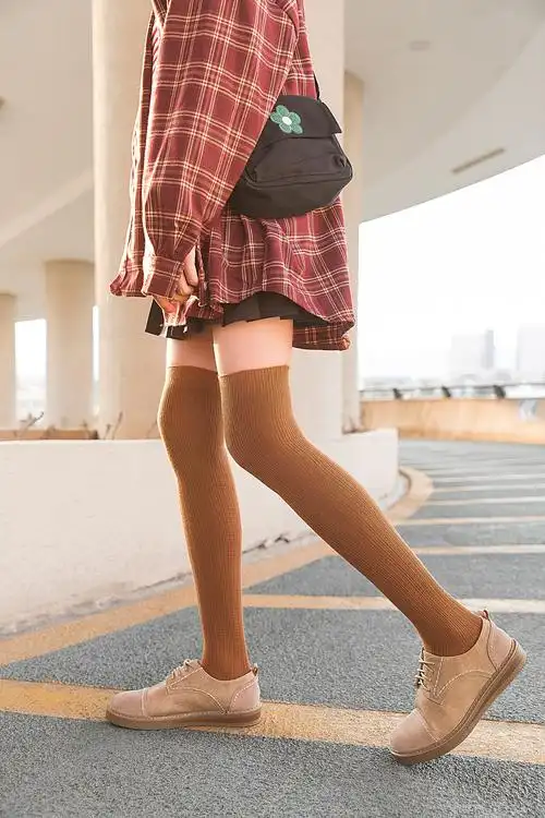 2019秋冬款日系过膝袜女袜长筒袜街拍