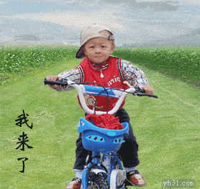 骑车小朋友草原帅气gif动图_动态图_表情包下载_soogif
