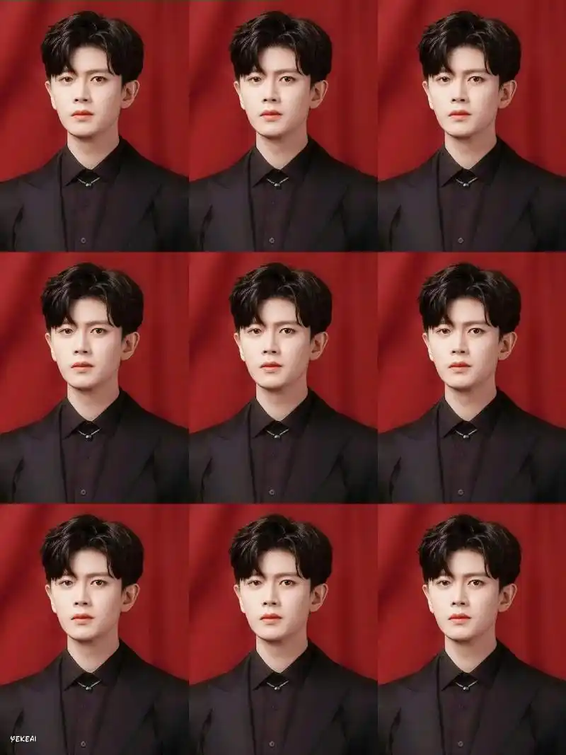 任嘉伦.结婚照给你们准备好了#任嘉伦 #红底合照 #西装杀 - 抖音