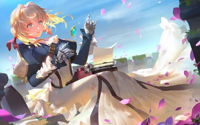 紫罗兰永恒花园--薇尔莉特的绝美壁纸_哔哩哔哩_bilibili