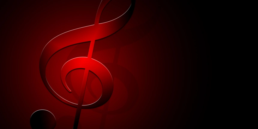 欧式红色音乐会门票3d背景素材