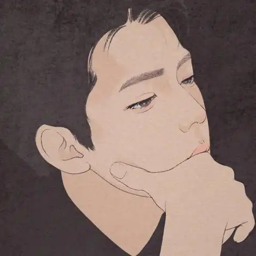 文艺头像男简约手绘 - 霸气女生头像!