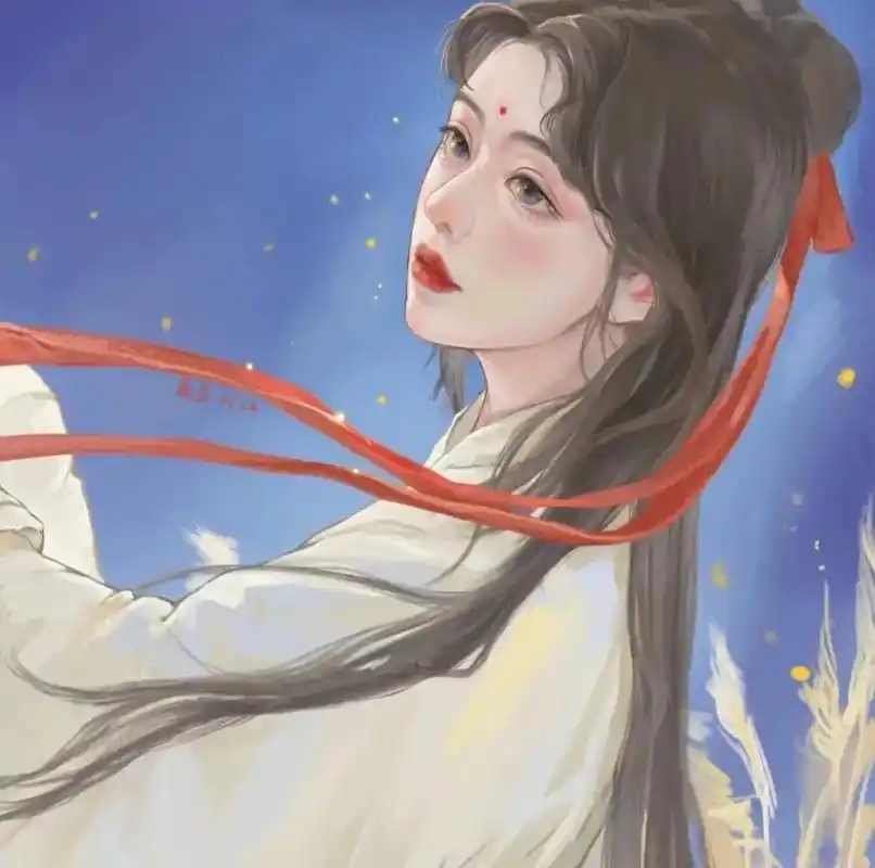 偏古风手绘女生头像