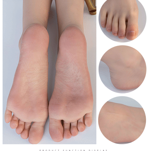 脚模恋足仿真静脉足模品鉴版铂金硅胶成人模特假脚拍摄道具40码