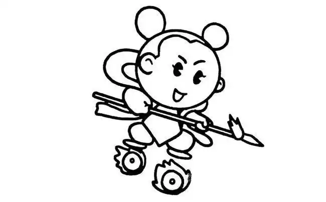 哪吒动漫人物简笔画步骤图片大全