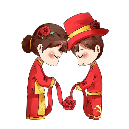 娃娃元素免抠素材时间:07-11可爱的中式婚礼卡通图片元素免抠素材时间