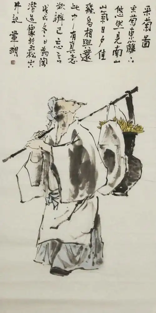 中国新文人画的传承者——丁晖明人物画赏析: 画如甘霖 诗似春风