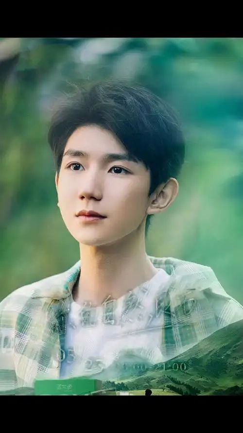 王源超话#王源溪木源品牌代言人#  无文字高清图  (p2去不了文字但