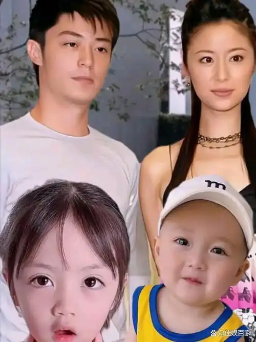 林心如一家4口罕见出镜