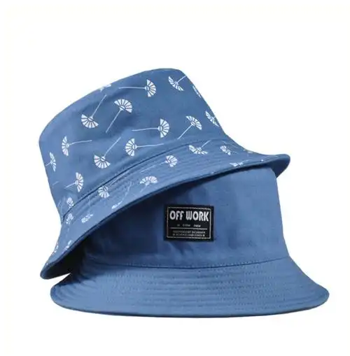 off work蒲公英ins风双面日系百搭渔夫帽女春夏防晒遮阳帽潮男显脸小