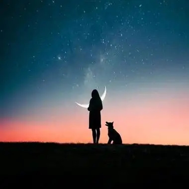 最美动漫背影女生头像漂亮的星空是如此的动人