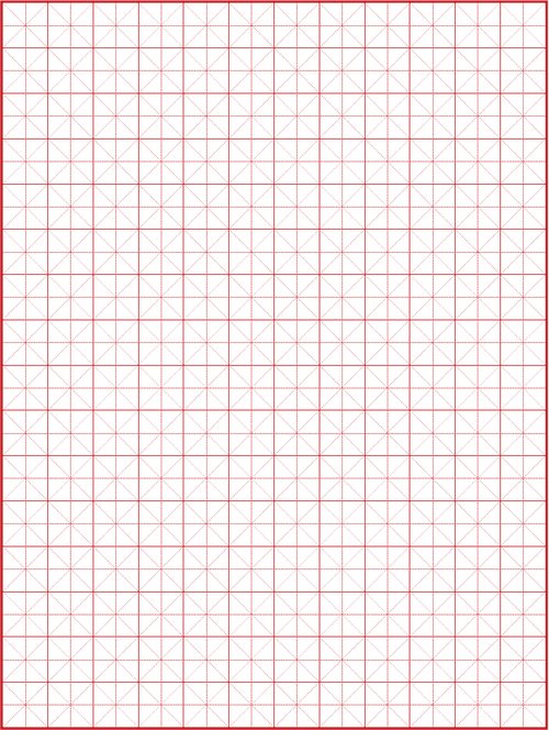 空白田字格米字格方格--硬笔书法练字