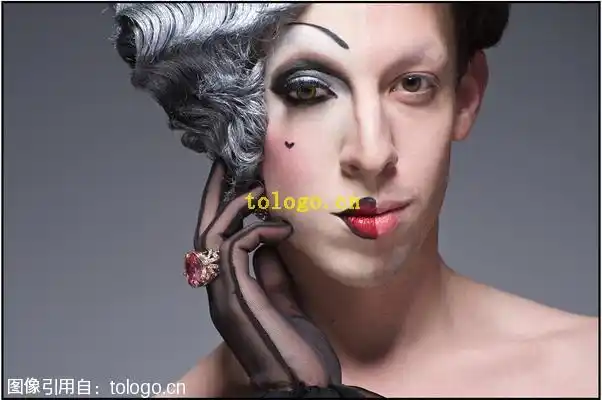 求给一张一半脸是男一半脸是女的qq头像