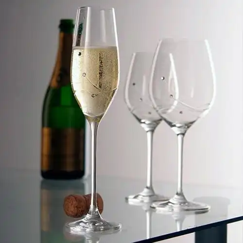 dartingtion达林顿香槟杯酒酒杯优雅高脚杯水晶结婚礼物拾异形