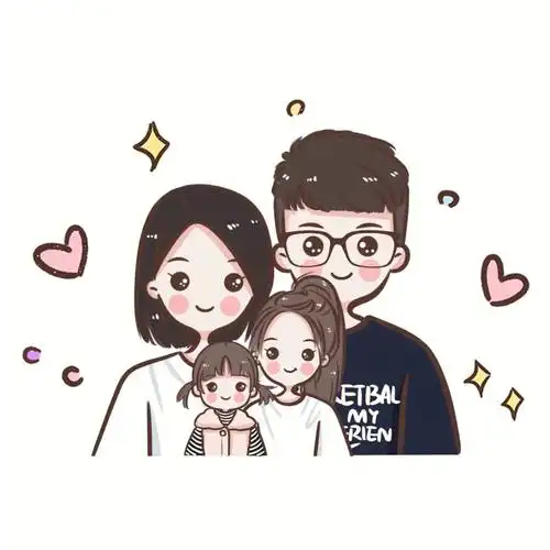 q版手绘头像卡通情侣真人物形象约稿设计照