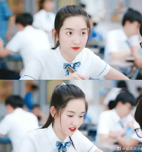 高马尾梦回邓小琪#王玉雯萌探3路透,高马尾女高造型,梦回少年派邓小琪