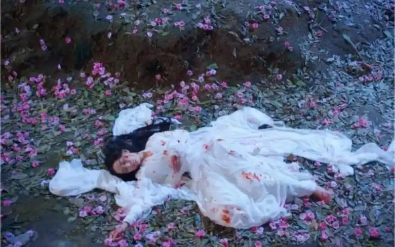 白浅满身伤痕落在桃林这一幕看一次惊艳一次!【三生三世十里桃花|杨幂