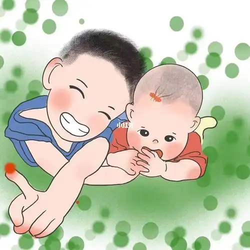 哥哥妹妹  #原创插画  #笔记灵感   头像稿