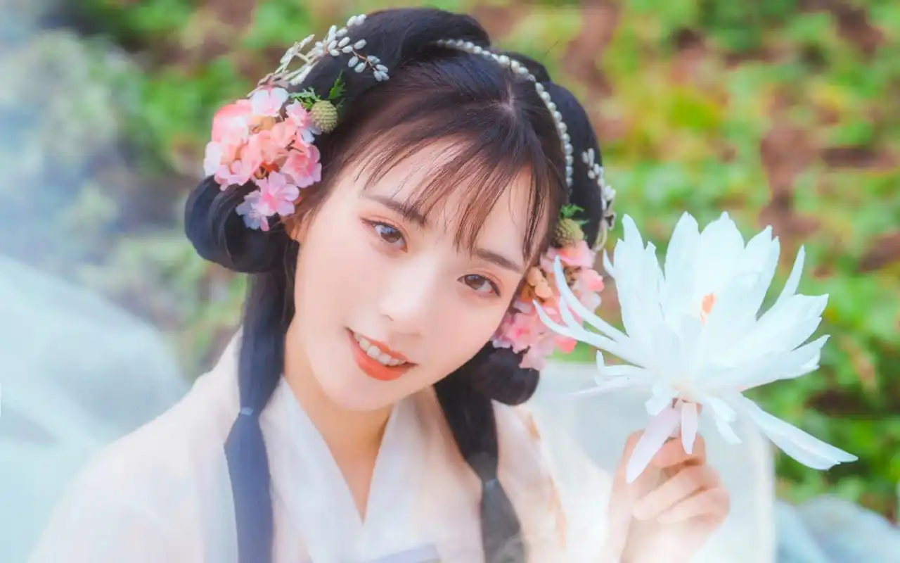 古风汉服美女仙气写真图片桌面壁纸高清大图预览1920x1200_美女壁纸