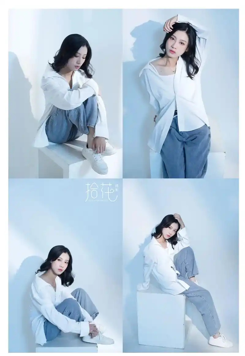 清新情绪写真 白衬衫女孩 十八 - 抖音