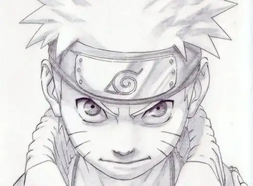 漩涡鸣人 铅笔画