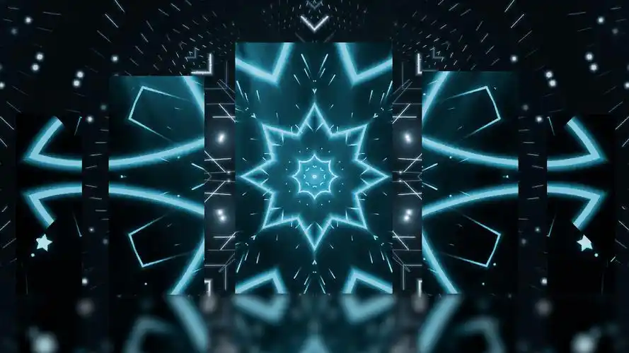 4k蓝色酷炫几何dj街舞视频背景ae模板街舞舞蹈背景