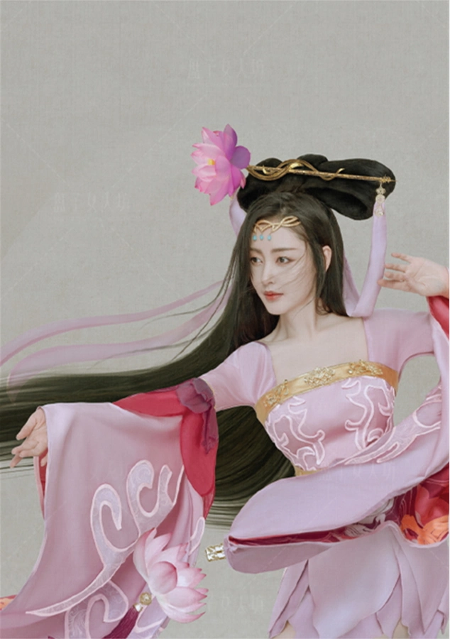 张天爱cos貂蝉,精修写真和现场拍摄一样美艳大长腿超惹眼