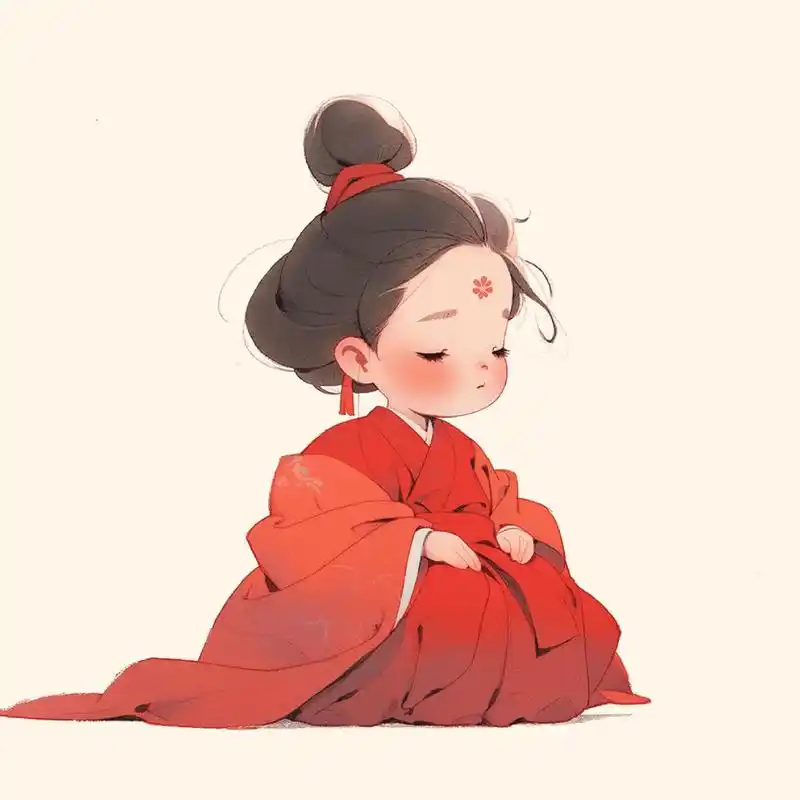 女生头像 #q版人物 #汉服 #古风 #古风头像 - 抖音