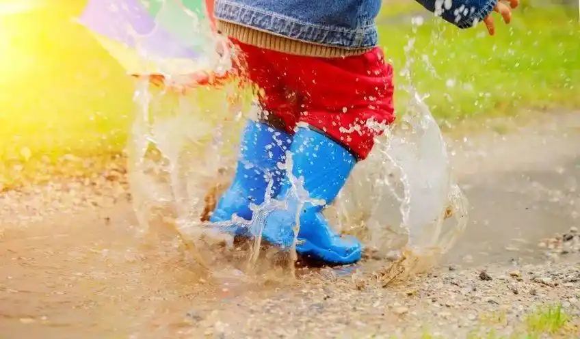 其它 踩水坑——南宁市吉祥路幼儿园中一班幼儿自主