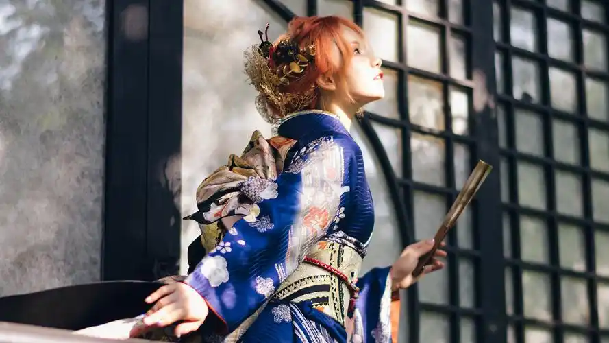 谢安然日系和服性感韵味写真,日韩-美女图片